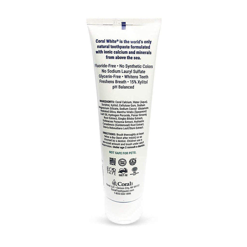 Family-friendly Coral White Mint Toothpaste ideal for all ages