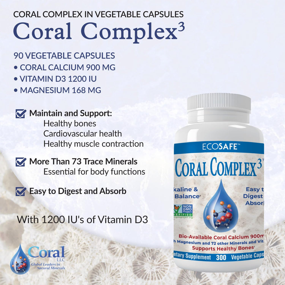 Coral Complex 3 bottle close-up