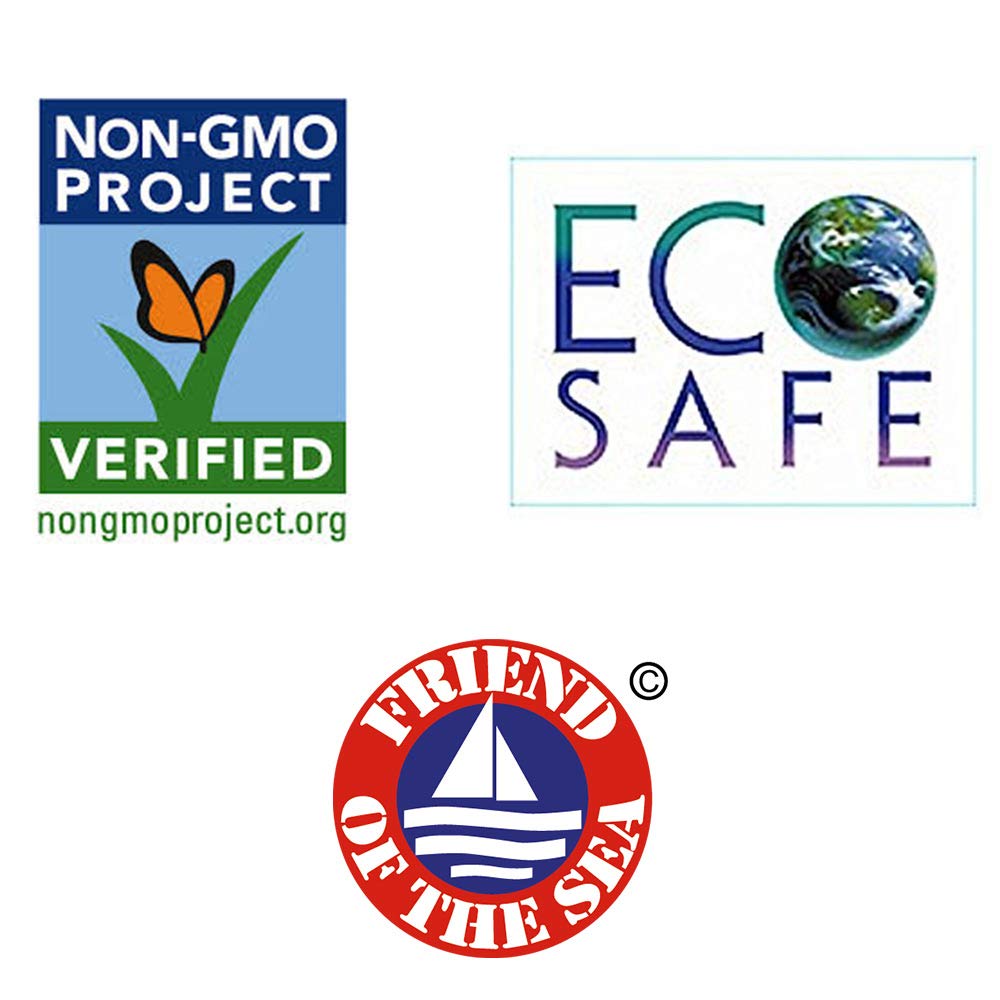 Eco Safe and non GMO verification seal for Coral Complex 3