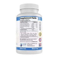 Coral Complex 3 label and packaging