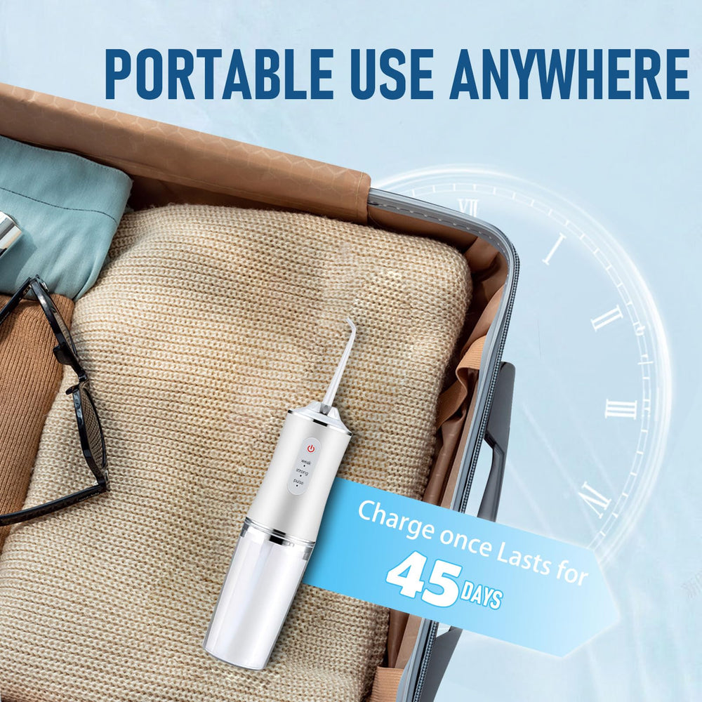 Travel-friendly portable water flosser with case