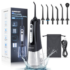 Cordless water flosser with 300 ml detachable tank