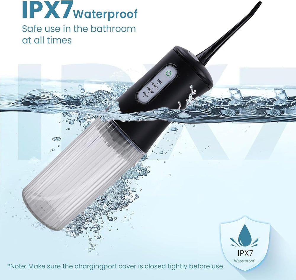 Compact lightweight dental irrigator for home and travel