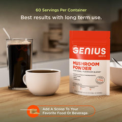 Cordyceps mushroom close-up from Genius Brand formula