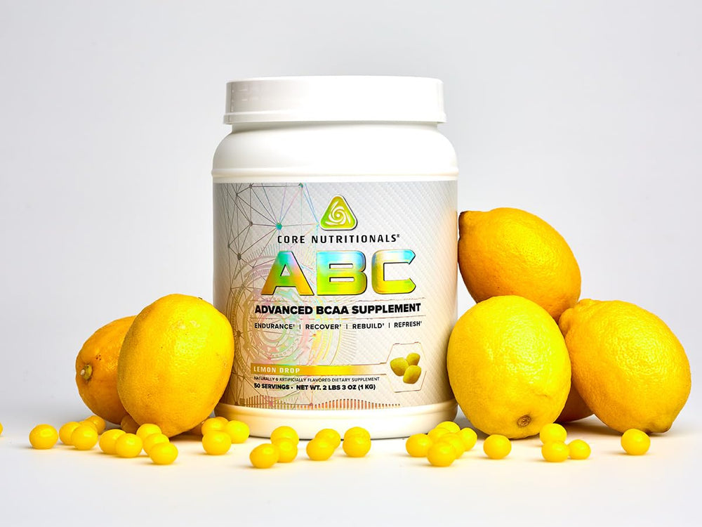 ABC Advanced BCAA label showing ingredients and nutrition