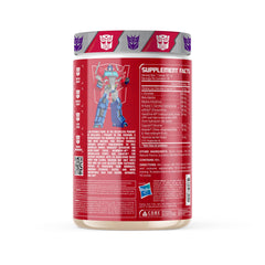 Core Nutritionals Energon pre-workout label closeup highlights ingredients and energy mix.