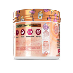 Core Nutritionals Essential Pre Workout label close-up highlighting caffeine and amino acids