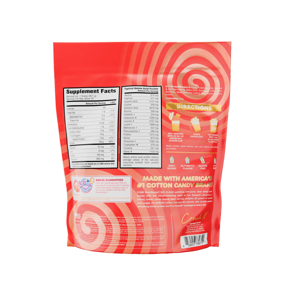 Core Nutritionals Iso Clear Whey Protein Isolate Orange Cream, 1.1 lb - image 2
