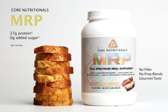 Core Nutritionals MRP Vanilla Poundcake nutrition facts label