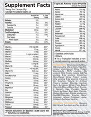 Close-up of MRP nutrition facts and ingredients
