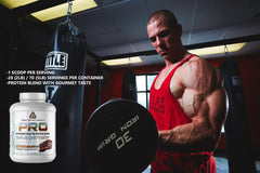 Core Nutritionals Pro Sustained Release whey label showcases digestive enzymes for improved absorption.
