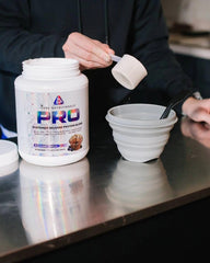 Core Nutritionals PRO shaker serving demonstrates convenient post-workout refuel.