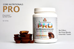 Core Nutritionals PRO shaker serving demonstrates convenient post-workout refuel.