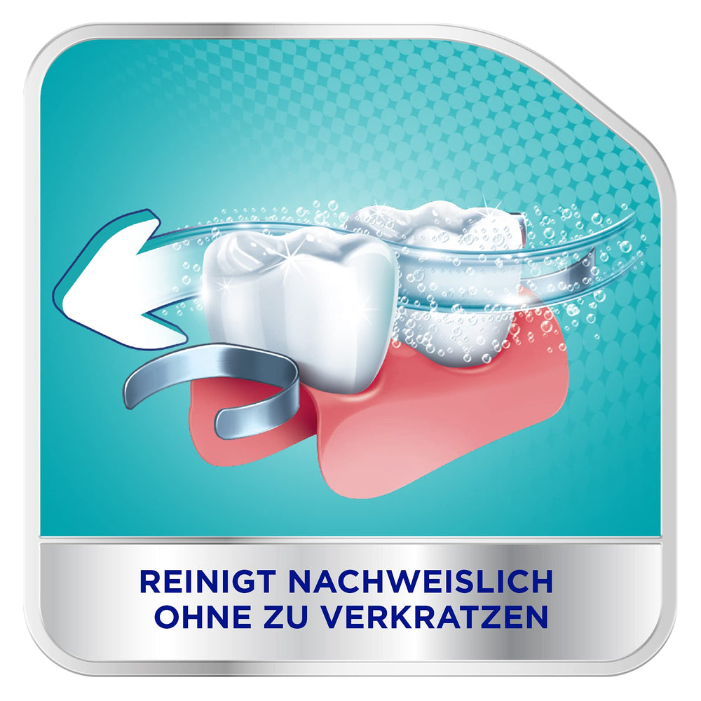 Discolouration removal on dentures with Corega cleaning tablets