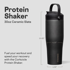 Corkcicle shaker leakproof design keeps bags mess-free during workouts.