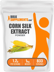 BulkSupplements Corn Silk Extract Powder in 1kg container
