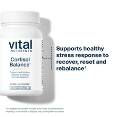 Vegan cortisol balance supplement packaging