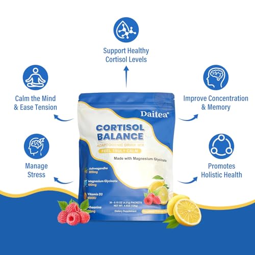 Dissolving Cortisol Calm Raspberry Lemon drink mix in water