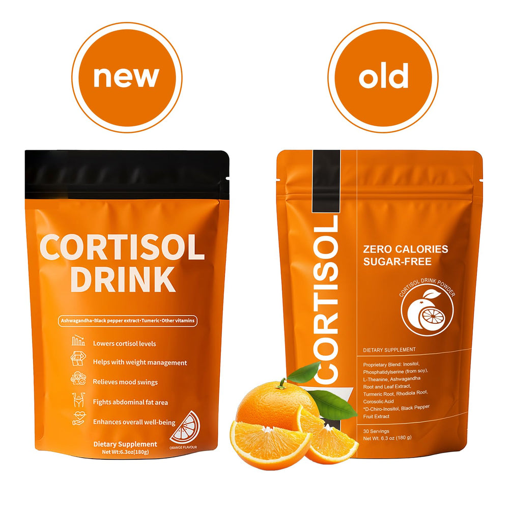 Close-up of Cortisol Drink Mix bottle
