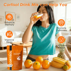 L-Theanine for calm concentration with Cortisol Drink Mix