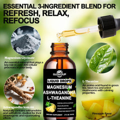 Chelated magnesium glycinate 200mg supplement capsules