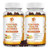 Bottle of 60 vegan cortisol balance gummies