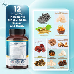 Side angle view of Cortisol Health Supplement bottle