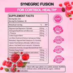 60 ml bottle with 30 servings of cortisol liquid drops