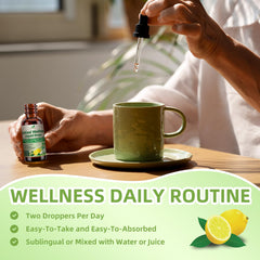 Usage instructions for cortisol liquid drops