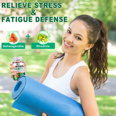 Vitamin C and D3 ingredients highlighted in supplement bottle