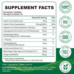 Cortisol Manager 10-in-1 Softgels with 90 count packaging