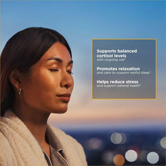 Vegan, dairy-free and gluten-free banner on Cortisol Manager packaging