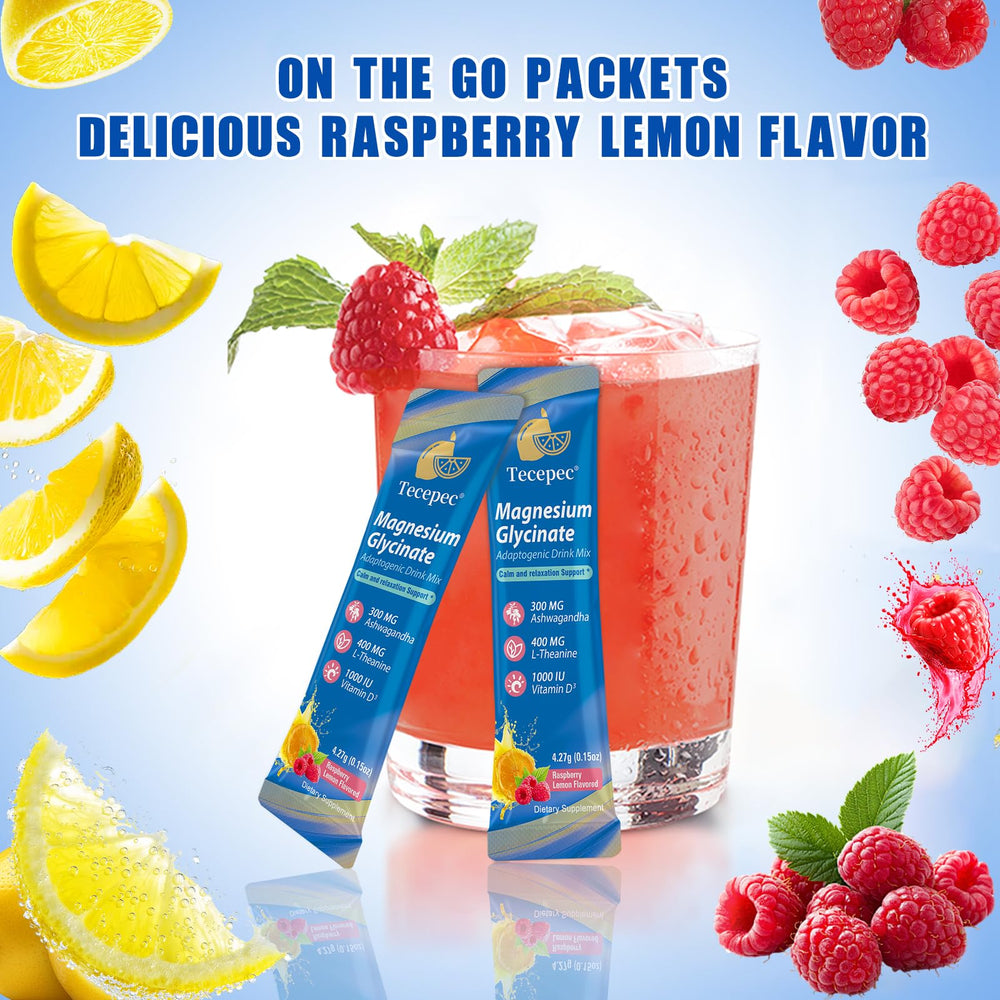 Front label of cortisol powdered drink mix Raspberry Lemonade