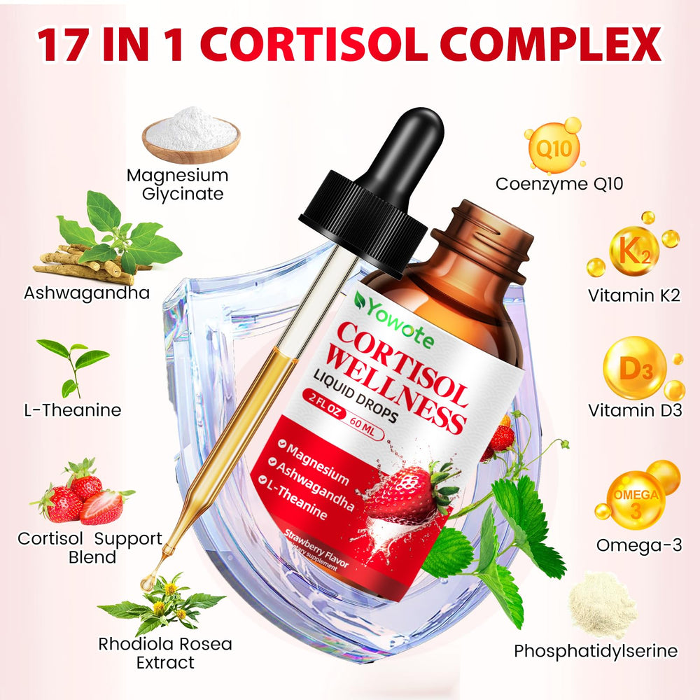 Close-up of bottle label showing magnesium, Ashwagandha and L-theanine