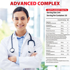 Vegan, non-GMO, sugar-free label on bottle