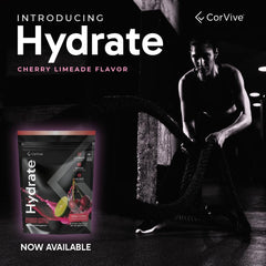Athlete using CorVive Hydrate during training