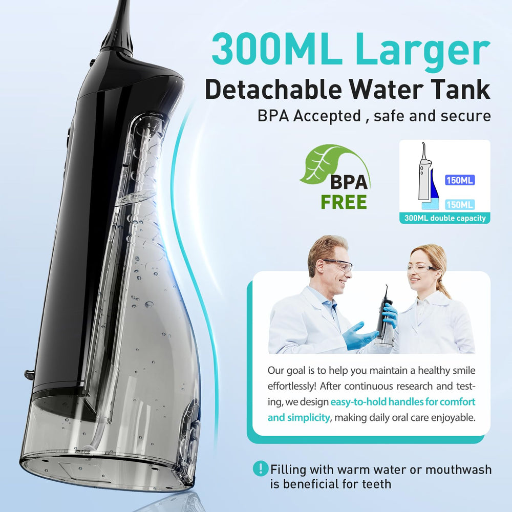 BPA-free materials used in COSLUS water flosser