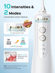 Dual-stream technology for deeper cleaning between teeth