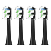 Replacement toothbrush heads for COSLUS DY-108Pro in 4-pack with hygienic dust covers