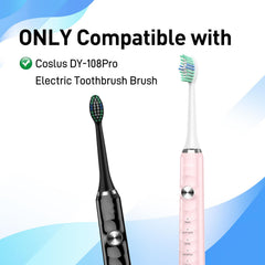 Replacement toothbrush head compatible with COSLUS C40 DY-108Pro for travel
