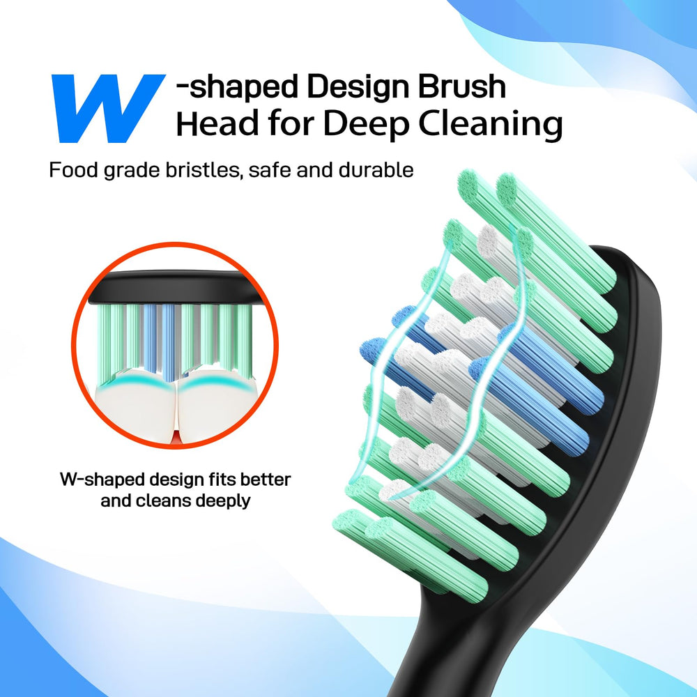 10-pack COSLUS DY-108Pro toothbrush heads close-up
