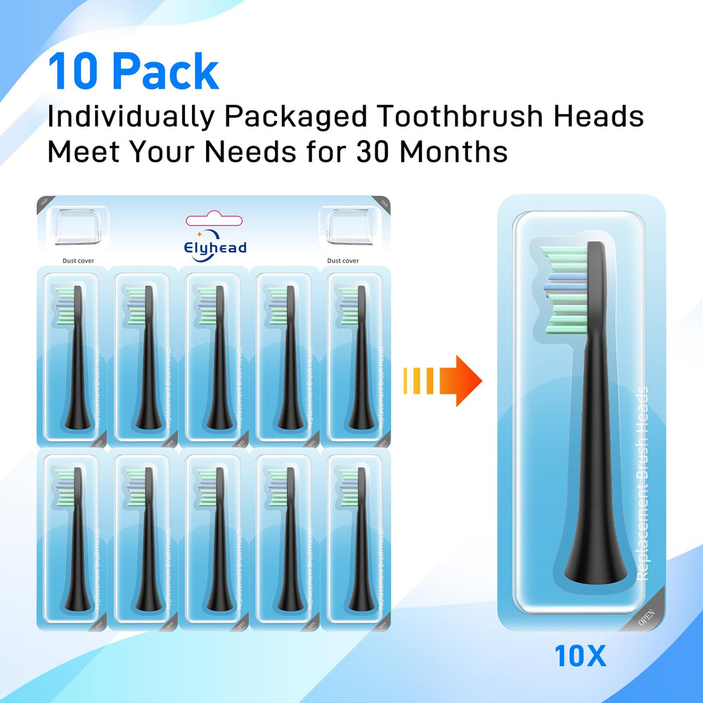 Compatible replacement heads for COSLUS C40 (DY-108Pro) Electric Sonic Toothbrush