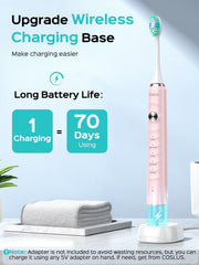 IPX7 waterproof COSLUS toothbrush for bathroom or shower