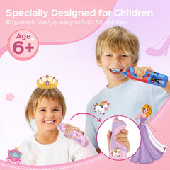 Child-friendly stickers for decorating the flosser