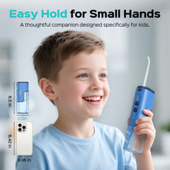 On-demand jet mode illustration showing press-and-floss action