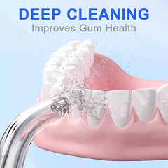 Tongue cleaner tip included in COSLUS Mini Water Flosser kit