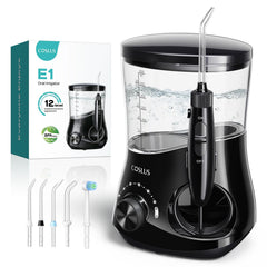 COSLUS Professional Water Flosser front view in black