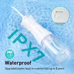 Portable travel-friendly flosser in compact case