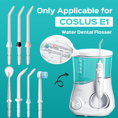 Packaging of COSLUS replacement heads for Water Dental Flosser E1