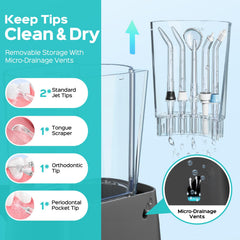 Patented storage keeps tips organized and dry